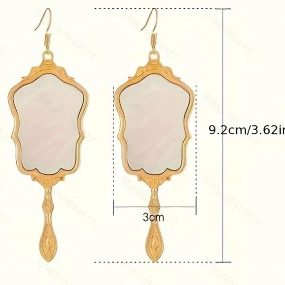 Mirror Earrings - Picture 2 of 3